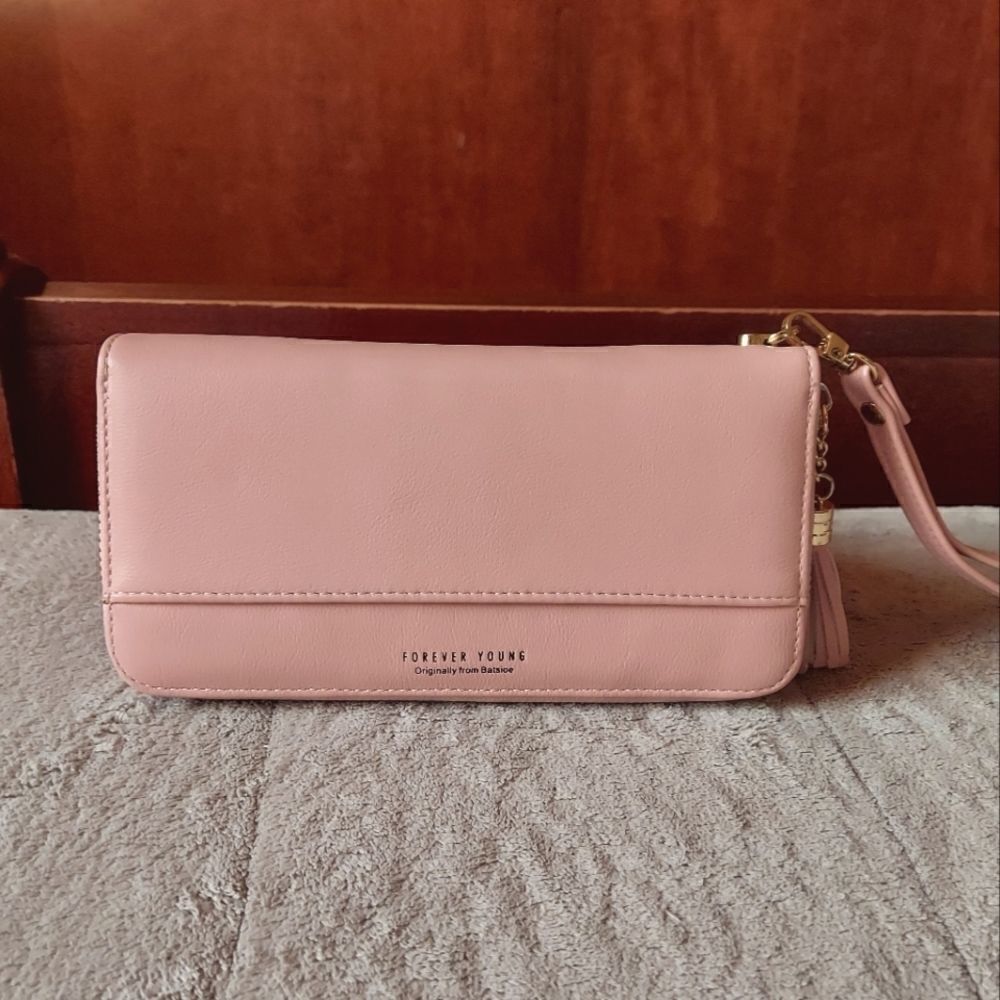 Forever Young Pink Wallet Wristlet